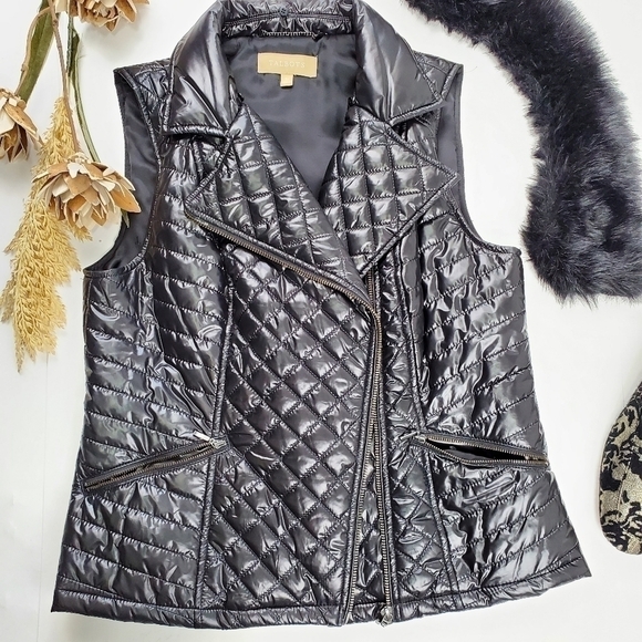 Talbots Black Removable Faux Fur Puffer Vest Sp - Picture 2 of 15